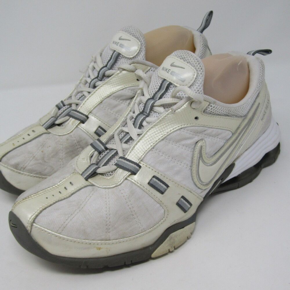 NIKE REAX Running Shoes Women's Size 10  Training Shox 317109-111 Zebra White